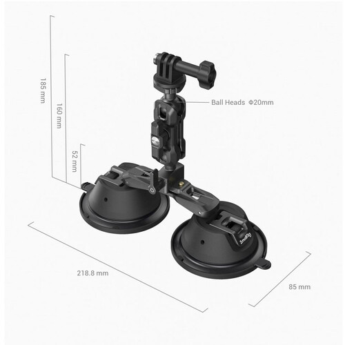 SmallRig Portable Dual Suction Cup Camera Mount SC-2K 3566 - 3